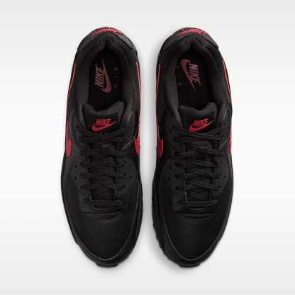 Nike Air Max 90 Schuh (Herren) – Schwarz/Schwarz/Tough Red