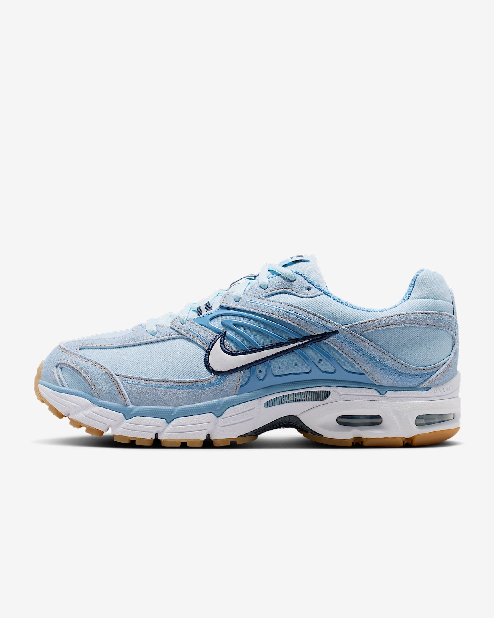 Nike Air Max Moto 2K Schuh (Herren) – Light Armory Blue/Work Blue/Gum Light Brown/Weiß