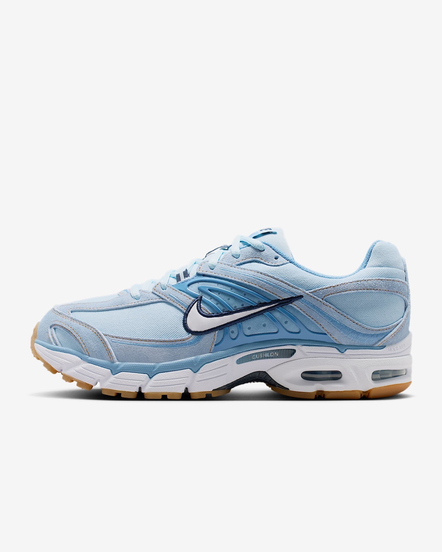 Nike Air Max Moto 2K Schuh (Herren) – Light Armory Blue/Work Blue/Gum Light Brown/Weiß