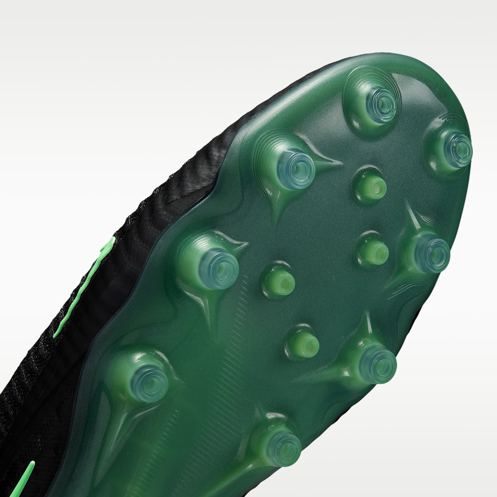 Nike Phantom 6 Low Elite Fußballschuh für Kunstrasen – Schwarz/Schwarz/Illusion Green