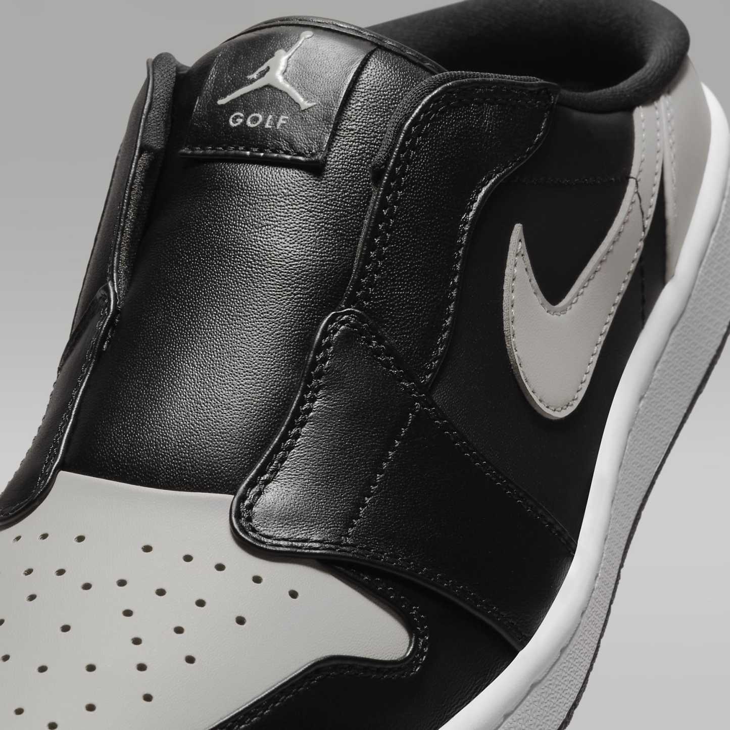 Air Jordan Mule Golfschuh – Schwarz/Weiß/Medium Grey