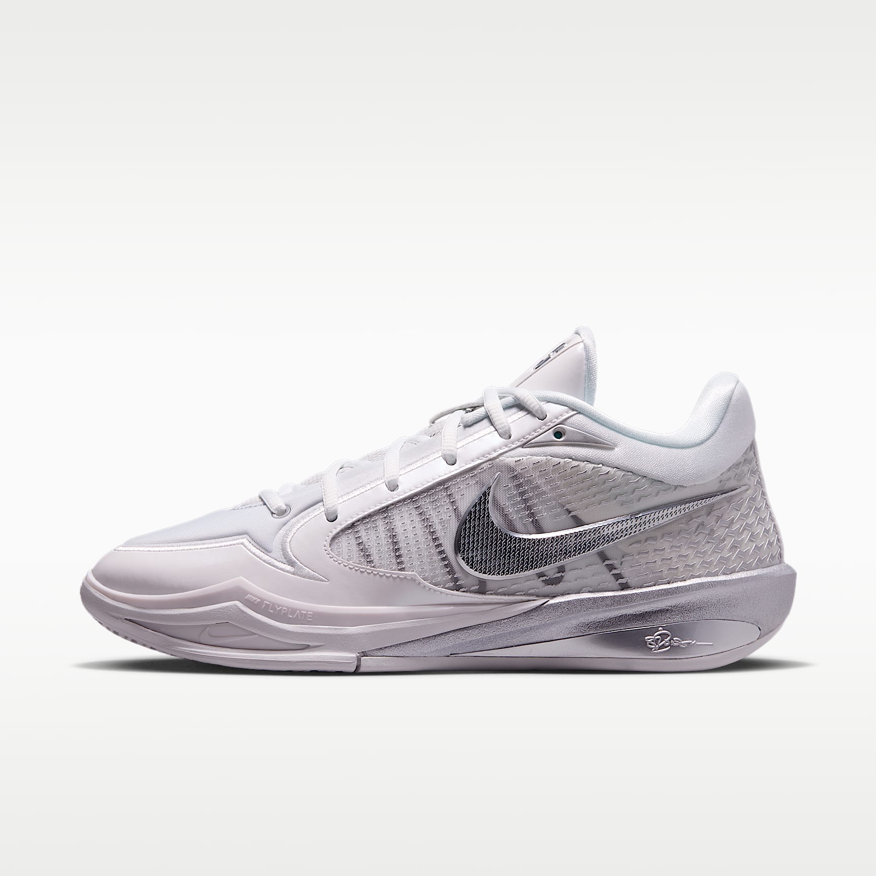 Sabrina 4 Basketballschuh – Summit White/Schwarz/Metallic Silver