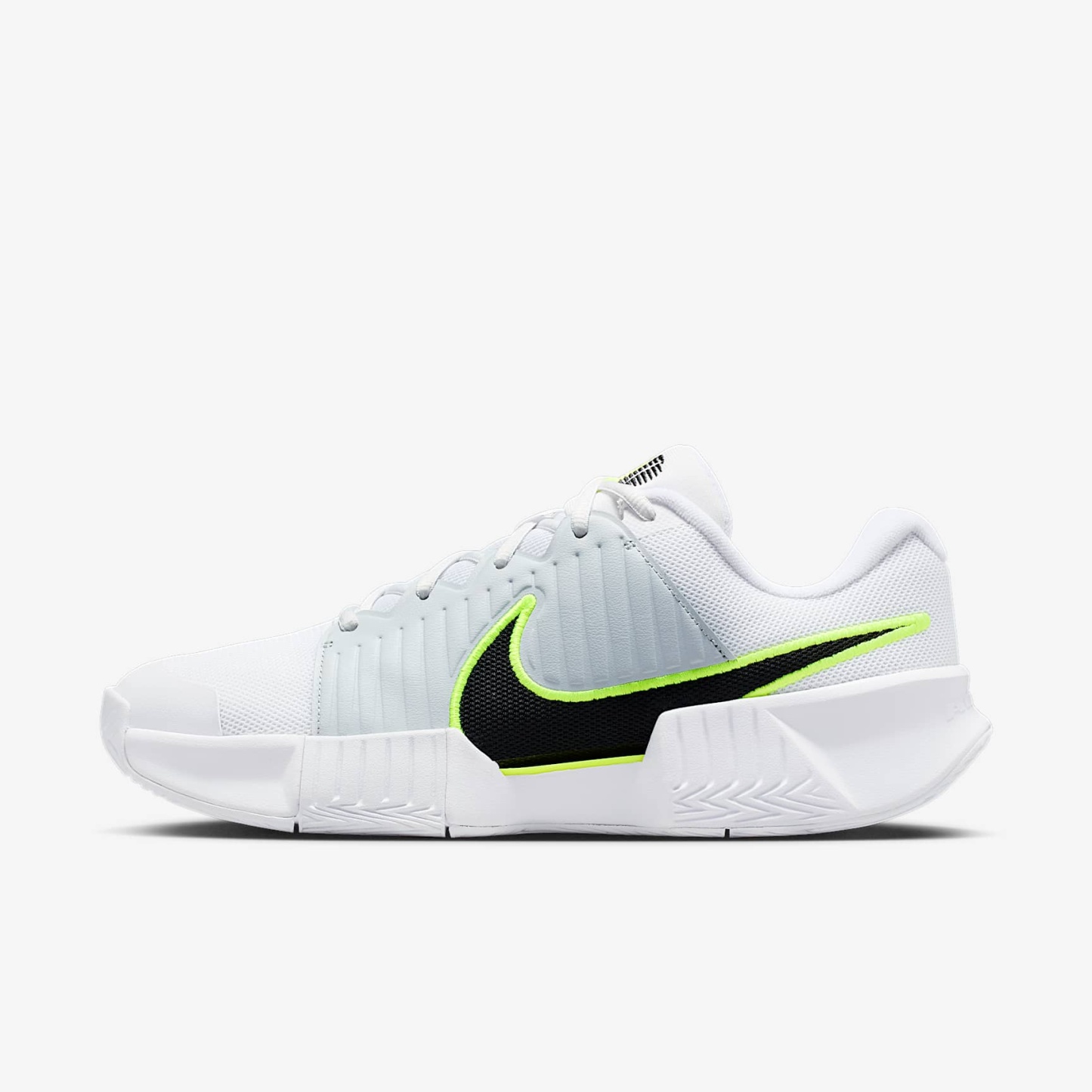 Nike GP Challenge Pro Herren-Tennisschuh für Hartplätze – Weiß/Pure Platinum/Volt/Schwarz