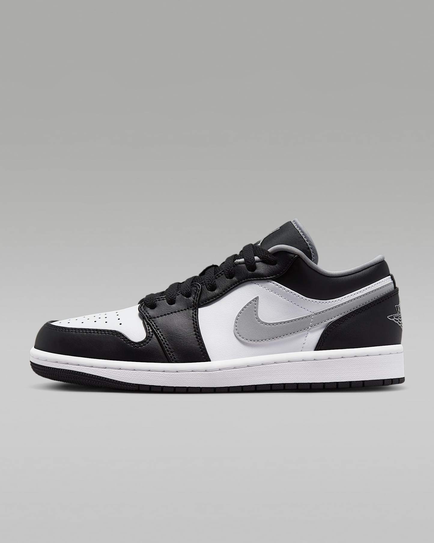 Air Jordan 1 Low Herrenschuh – Schwarz/Weiß/Particle Grey