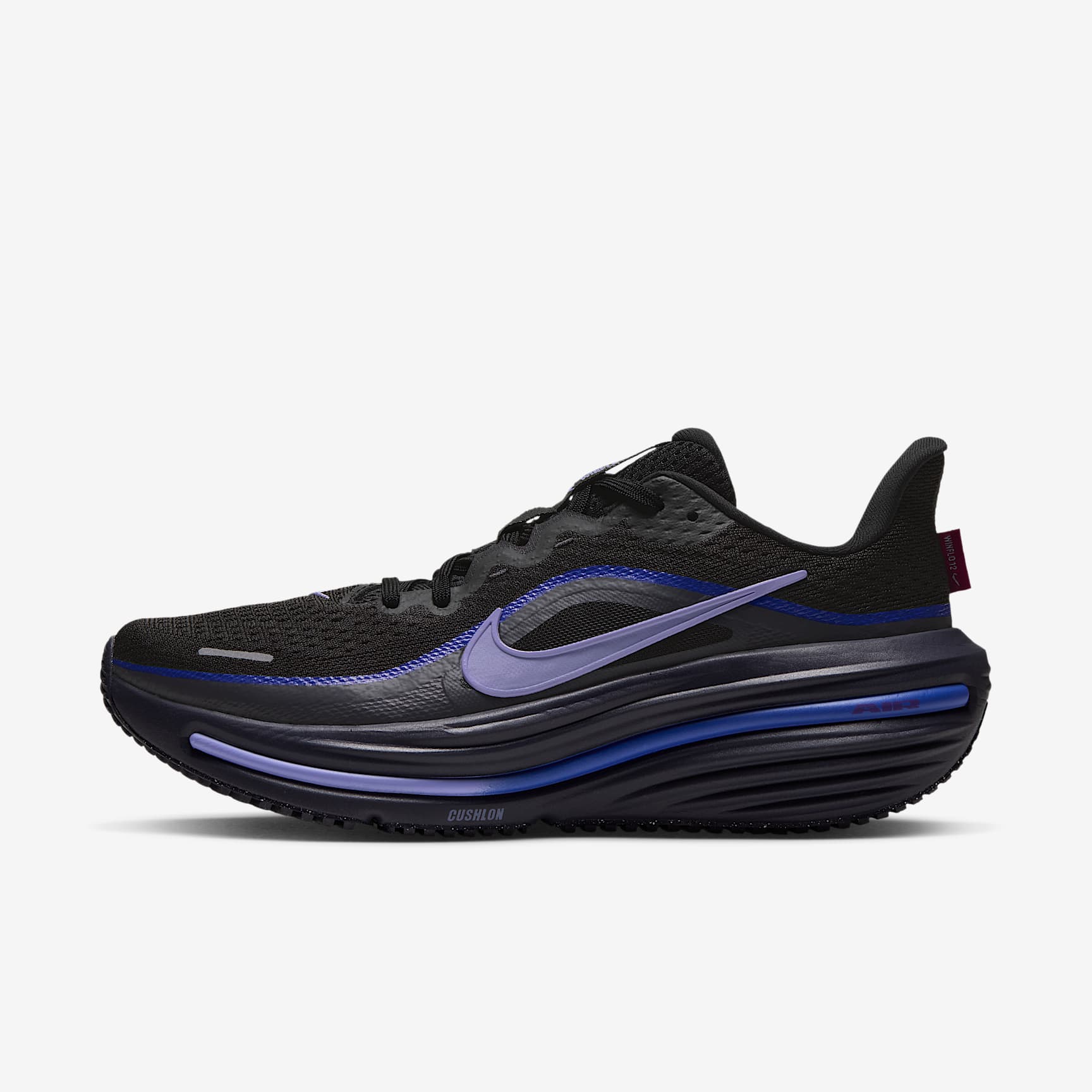 Nike Winflo 12 Straßenlaufschuh (Damen) – Schwarz/Gridiron/Persian Violet/Purple Pulse