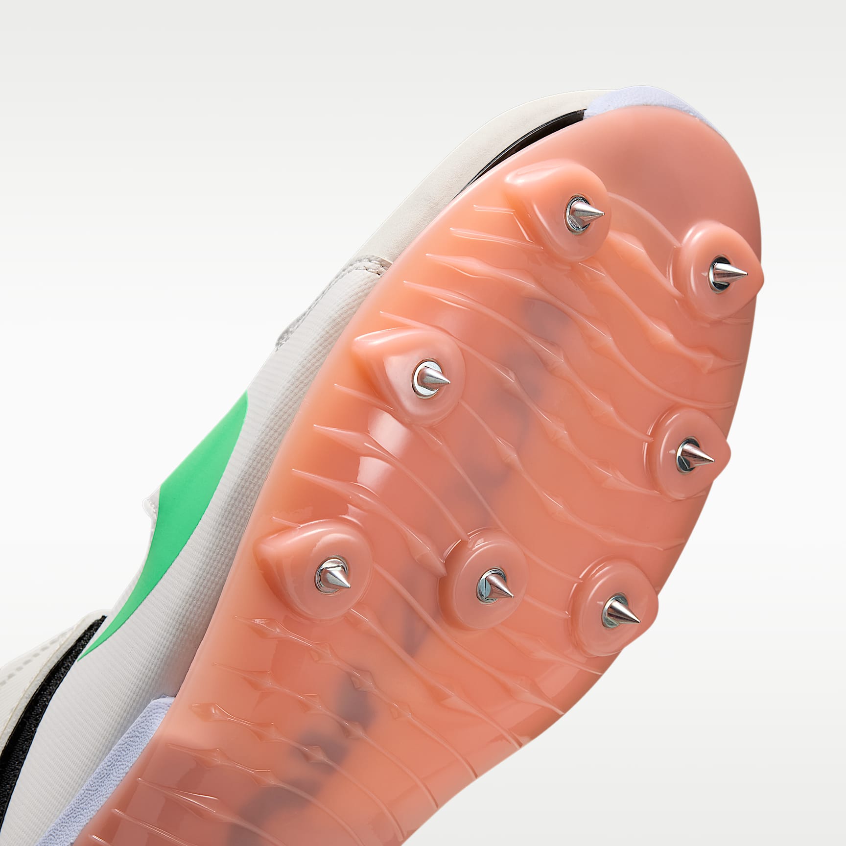 Nike Long Jump Elite Sprung-Spike für Leichtathletik – Summit White/Palest Purple/Jade Ice/Electro Green