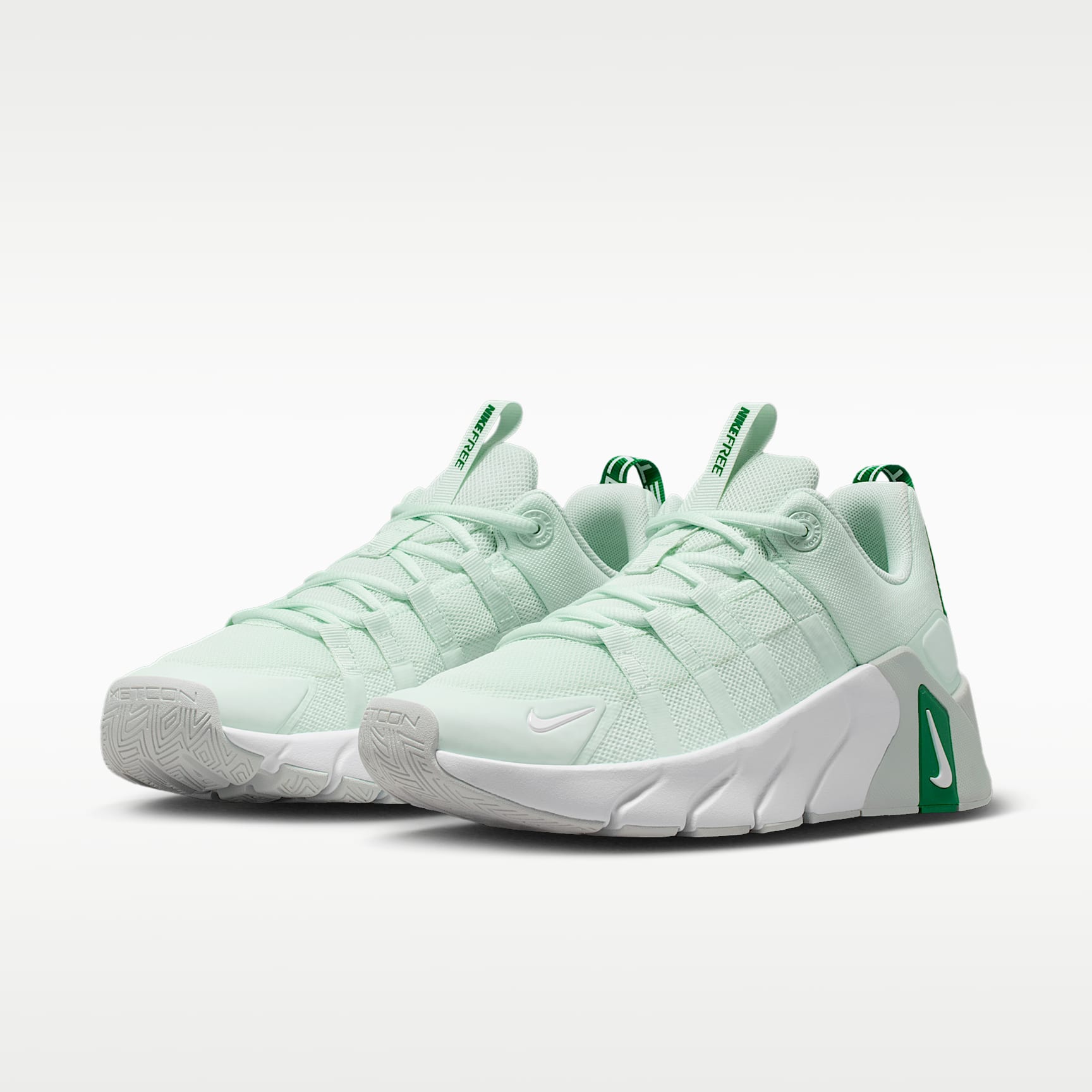 Nike Free Metcon 7 Trainingsschuhe (Damen) – Barely Green/Malachite/Light Silver/Weiß