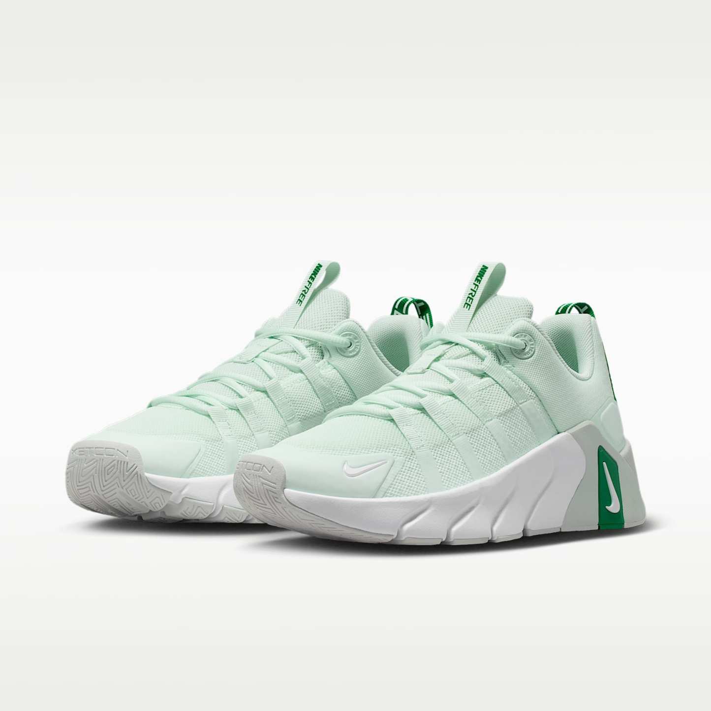Nike Free Metcon 7 Trainingsschuhe (Damen) – Barely Green/Malachite/Light Silver/Weiß