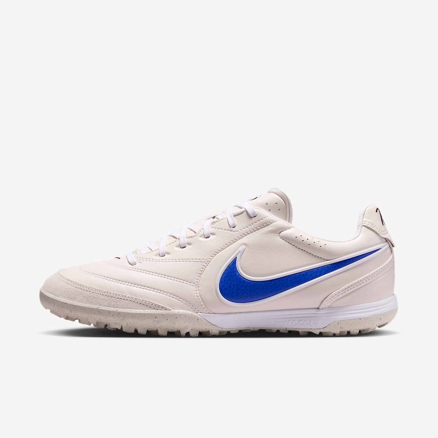 Nike Tiempo Ligera Pro Low-Top-Fußballschuh für Turf – Chalk/Weiß/Racer Blue