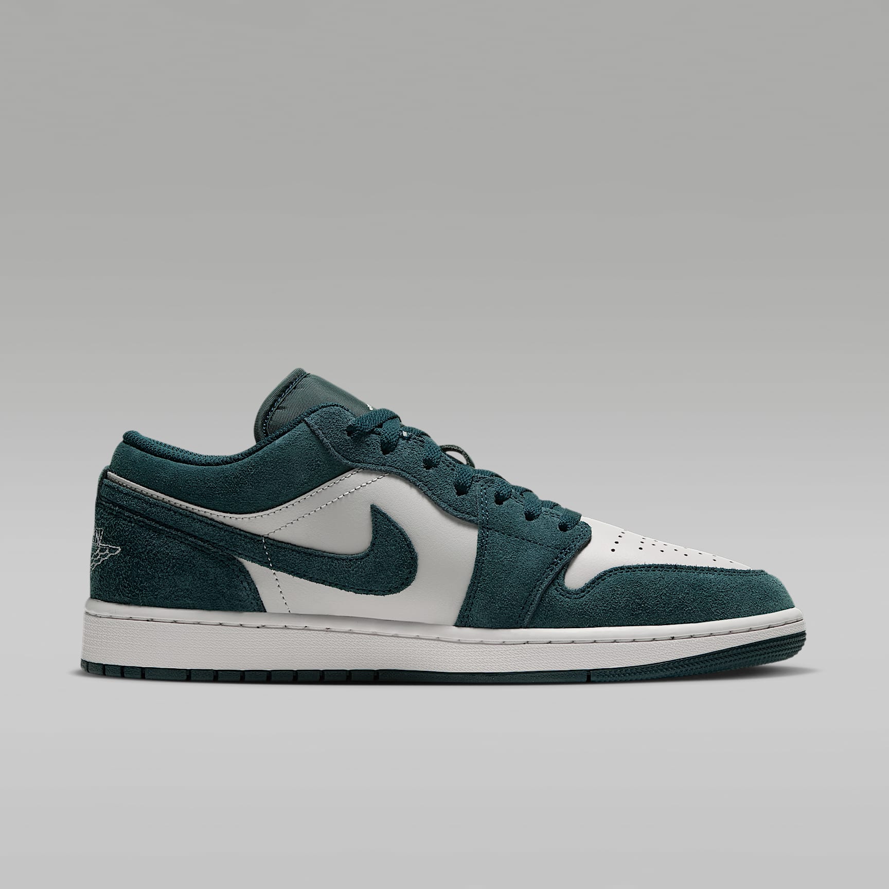 Air Jordan 1 Low Herrenschuh – Midnight Spruce/Pale Ivory/Light Orewood Brown