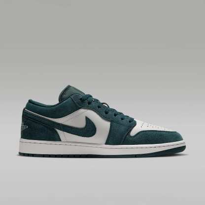 Air Jordan 1 Low Herrenschuh – Midnight Spruce/Pale Ivory/Light Orewood Brown