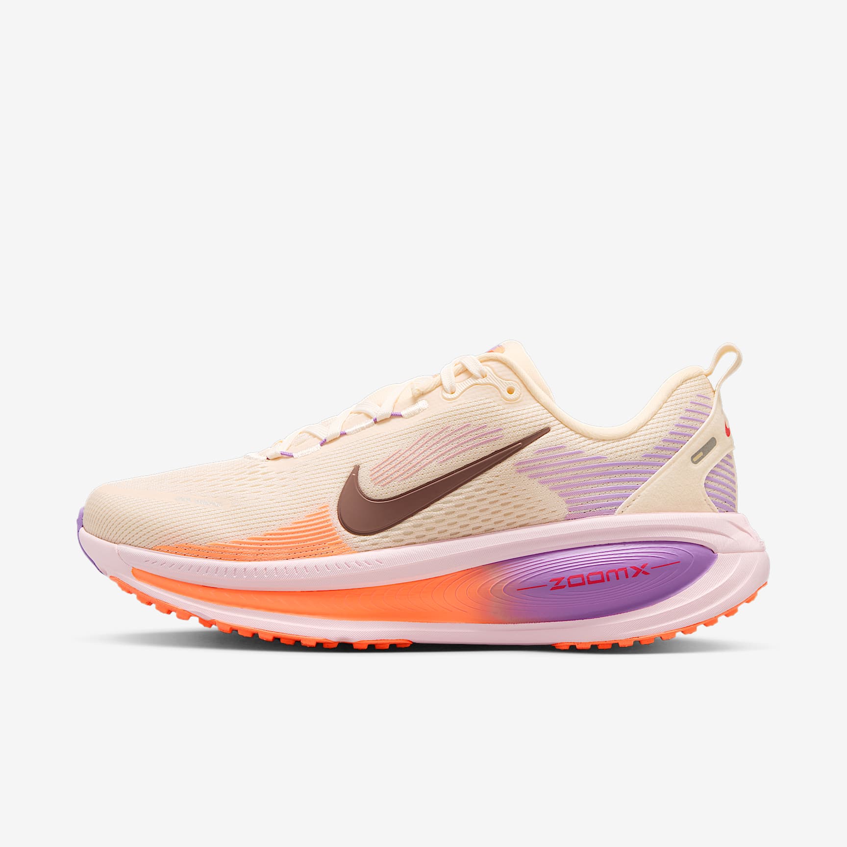 Nike Vomero 18 Straßenlaufschuh (Damen) – Chalk/Pink Foam/Bright Violet/Tattoo