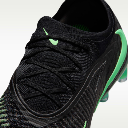 Nike Phantom 6 Low Elite Fußballschuh für Kunstrasen – Schwarz/Schwarz/Illusion Green