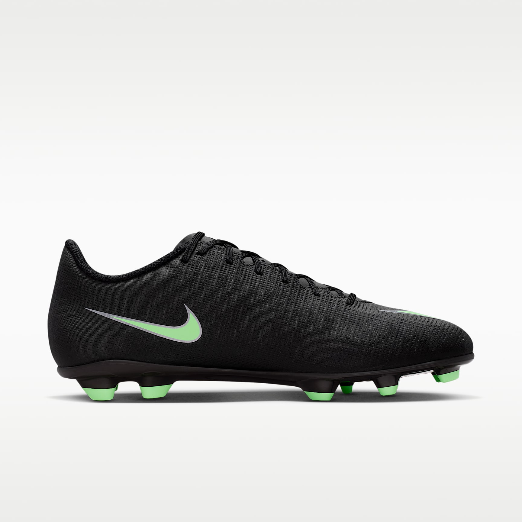 Nike Mercurial Vapor 17 Club Low-Top-Fußballschuh für verschiedene Böden – Schwarz/Schwarz/Illusion Green