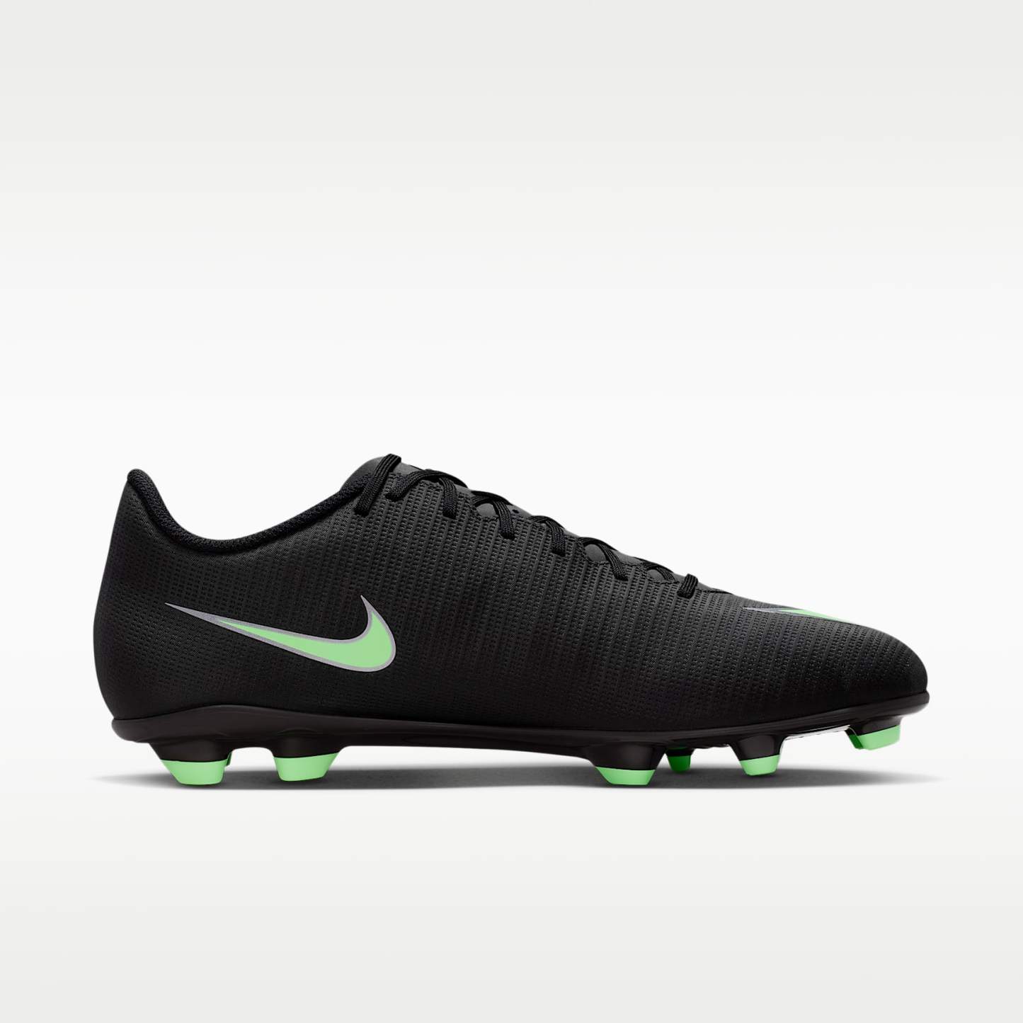 Nike Mercurial Vapor 17 Club Low-Top-Fußballschuh für verschiedene Böden – Schwarz/Schwarz/Illusion Green