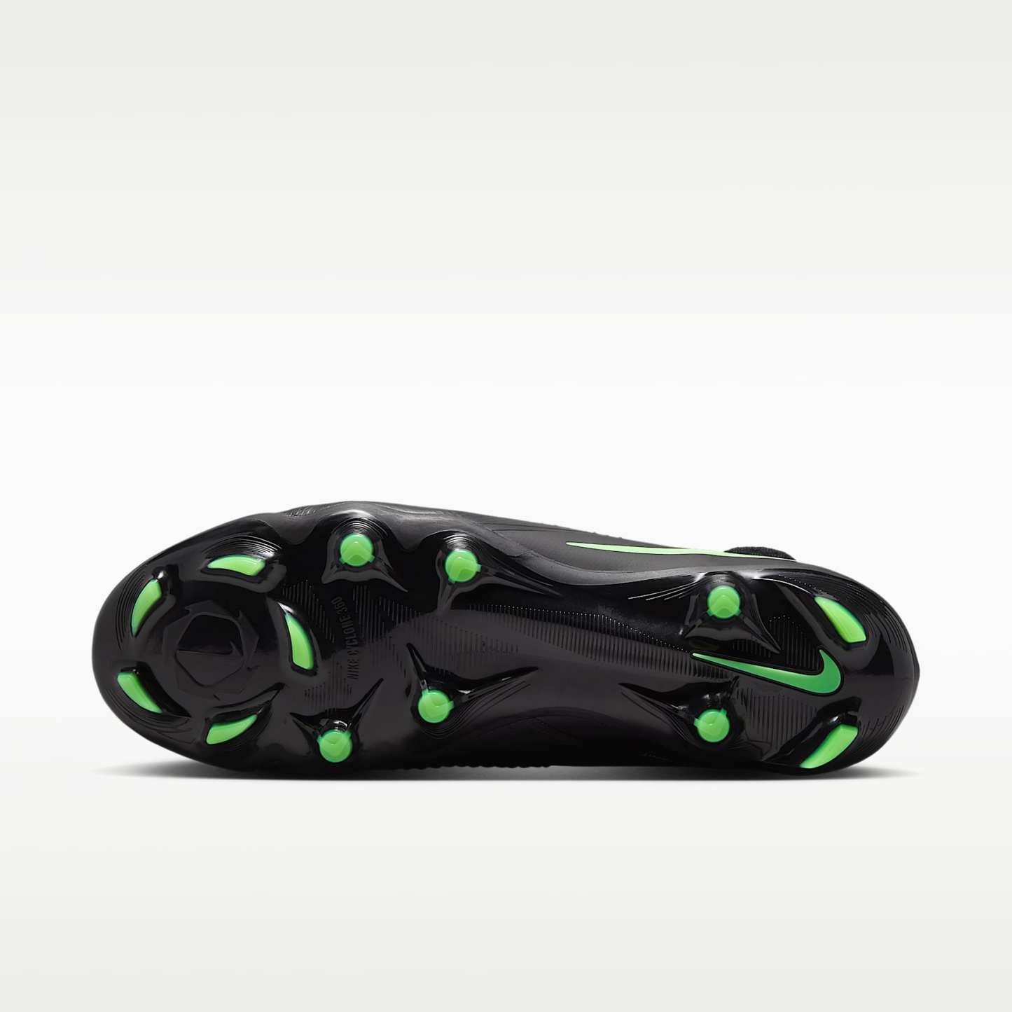 Nike Phantom 6 High Pro Fußballschuh für normalen Rasen – Schwarz/Schwarz/Illusion Green