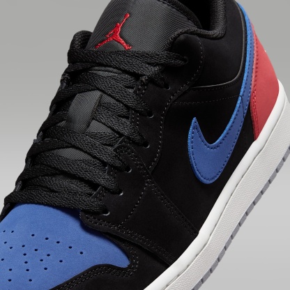 Air Jordan 1 Low Herrenschuh – Schwarz/True Blue/Varsity Red/Summit White