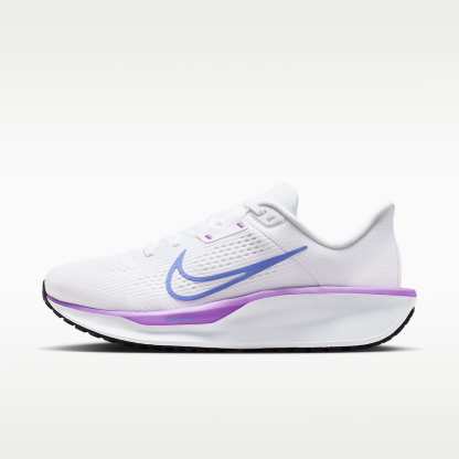 Nike Quest 6 Straßenlaufschuh (Damen) – Weiß/Schwarz/Bright Violet/Sapphire