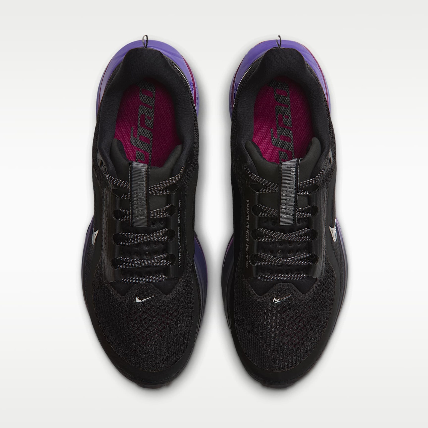 Nike Pegasus Premium Straßenlaufschuh (Damen) – Schwarz/Dark Concord/True Berry/Metallic Silver