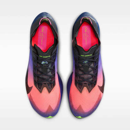 Nike Vaporfly 4 Glam Straßenlaufschuhe für Wettkämpfe (Herren) – Dark Obsidian/Purple Dynasty/Flash Crimson/Schwarz