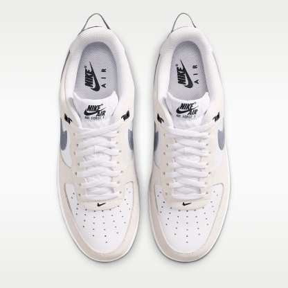 Nike Air Force 1 '07 LV8 Schuh (Herren) – Weiß/Schwarz/Cool Grey/Metallic Cool Grey
