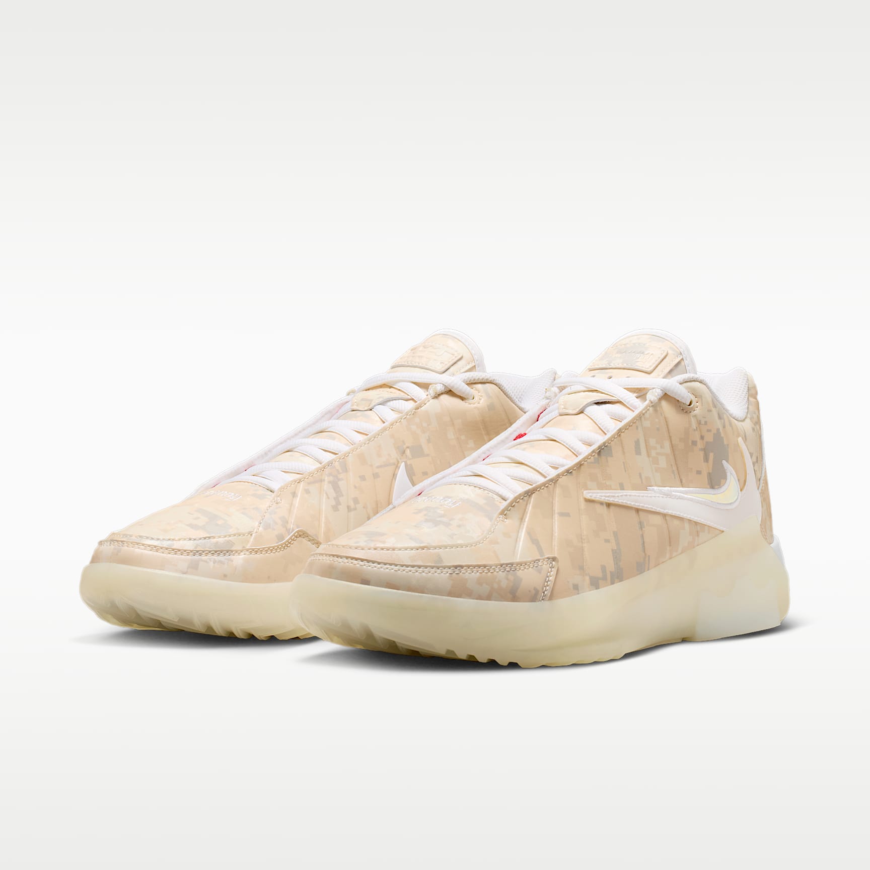 LeBron Witness 9 Basketballschuh – Pale Ivory/Sail/Light Orewood Brown/Weiß