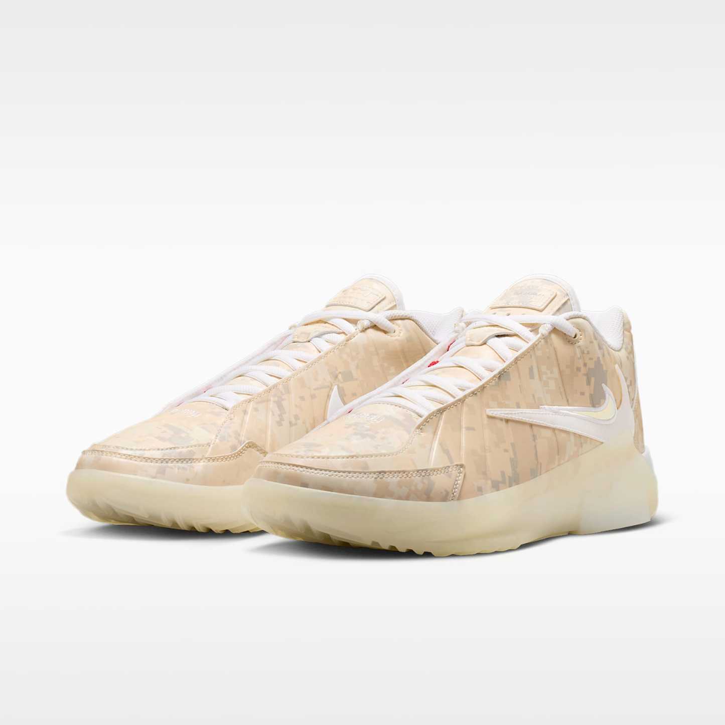 LeBron Witness 9 Basketballschuh – Pale Ivory/Sail/Light Orewood Brown/Weiß