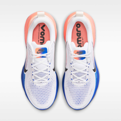 Nike Vomero 18 Straßenlaufschuh (Herren) – Weiß/Racer Blue/Atomic Pink/Schwarz