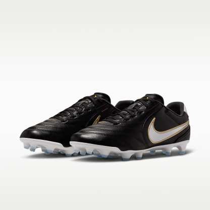 Nike Tiempo Ligera Pro Low-Top-Fußballschuh für normalen Rasen – Schwarz/Weiß