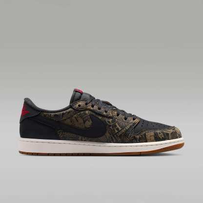 Air Jordan 1 Low OG "Laser" Schuh (Herren) – Schwarz/Summit White/Summit White/Varsity Red