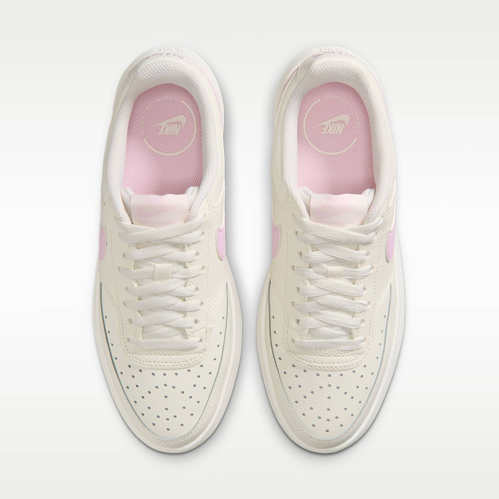 Nike Court Vision Alta Schuh (Damen) – Sail/Pink Foam