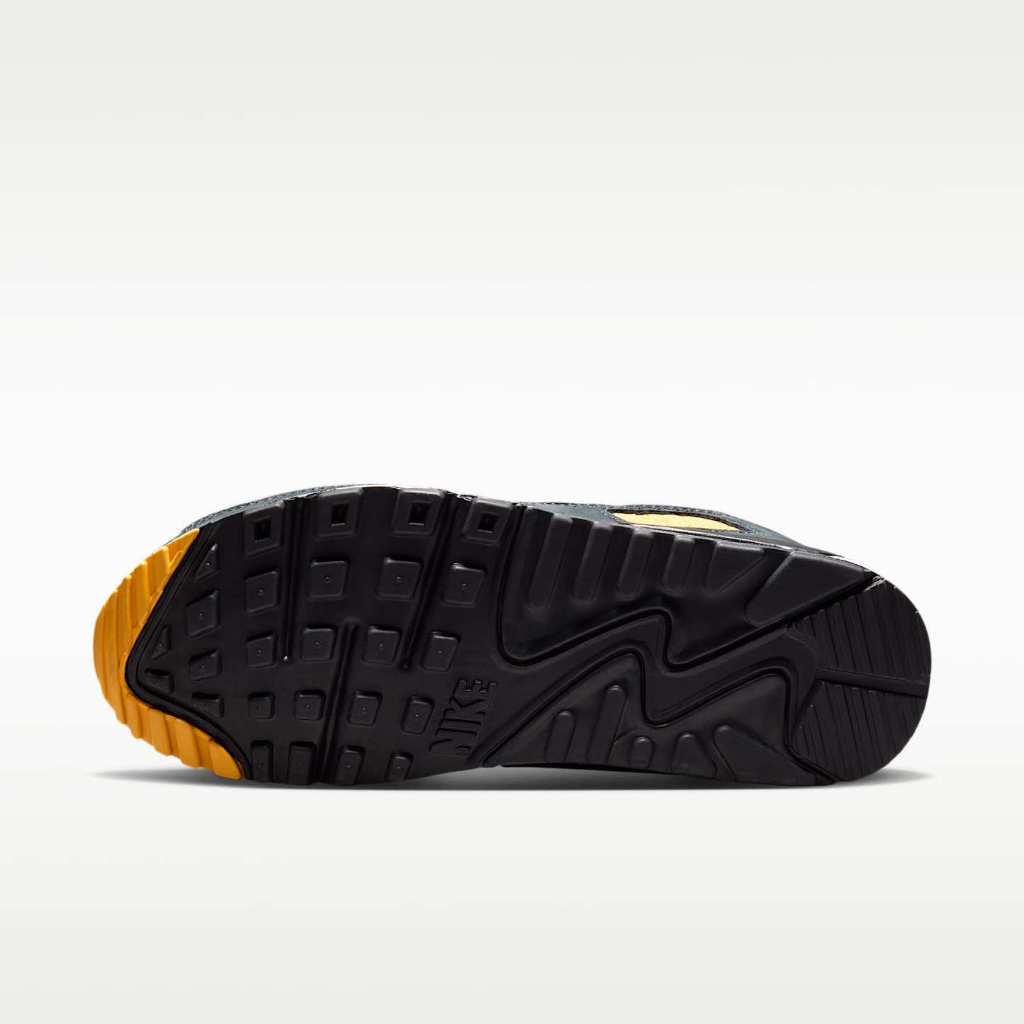 Nike Air Max 90 "Plaid" Schuh (Damen) – Schwarz/Weiß/Yellow Ochre
