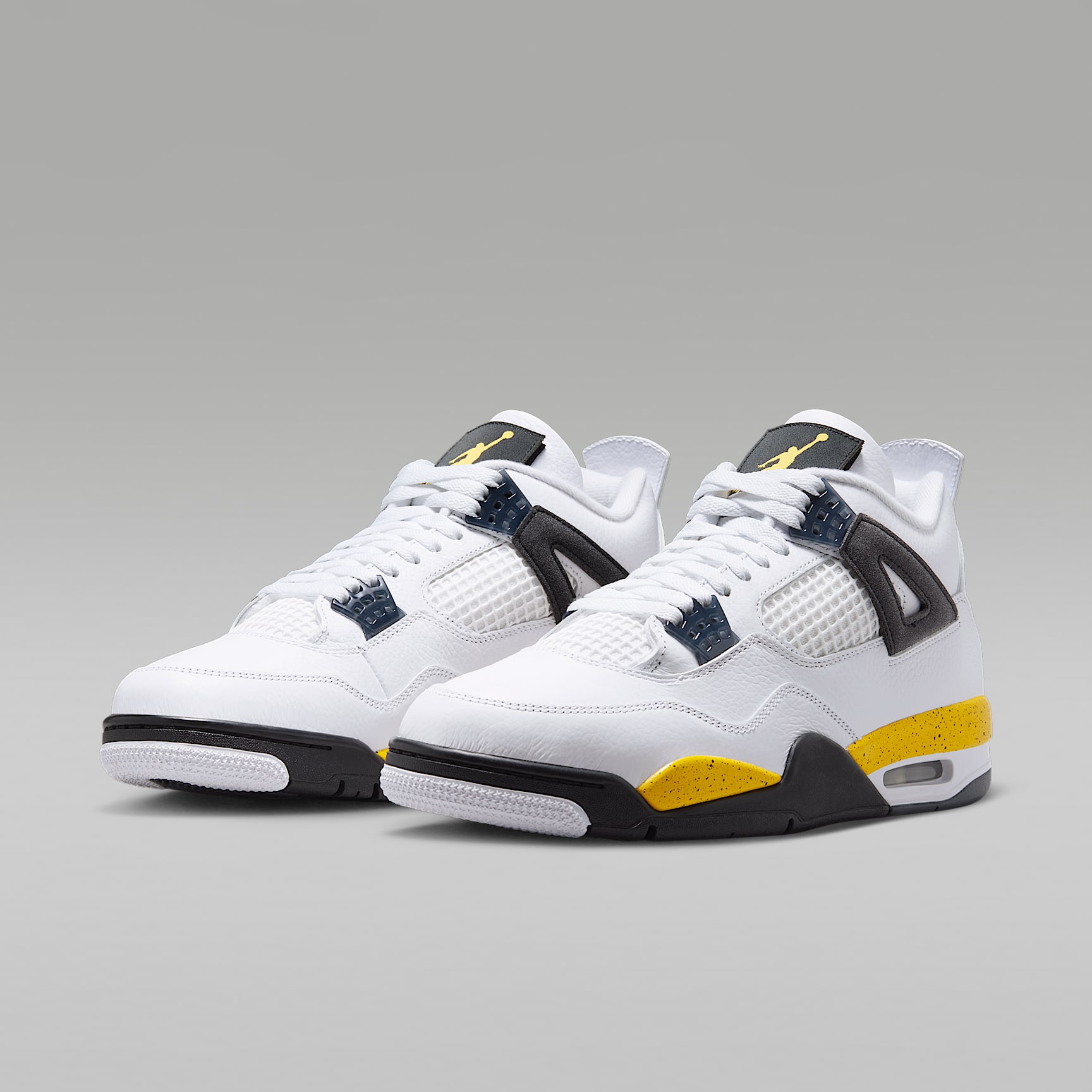 Air Jordan 4 Retro „Tour Yellow“ Schuh für Herren – Weiß/Dark Blue Grey/Schwarz/Tour Yellow
