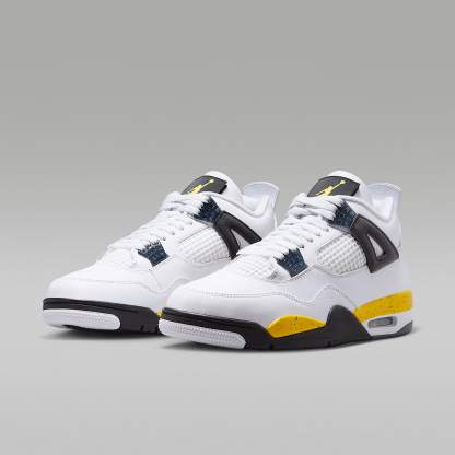 Air Jordan 4 Retro „Tour Yellow“ Schuh für Herren – Weiß/Dark Blue Grey/Schwarz/Tour Yellow