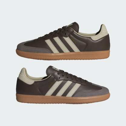 SAMBA OG SCHUH – Brown / Putty Grey / Gold Metallic – ID1481