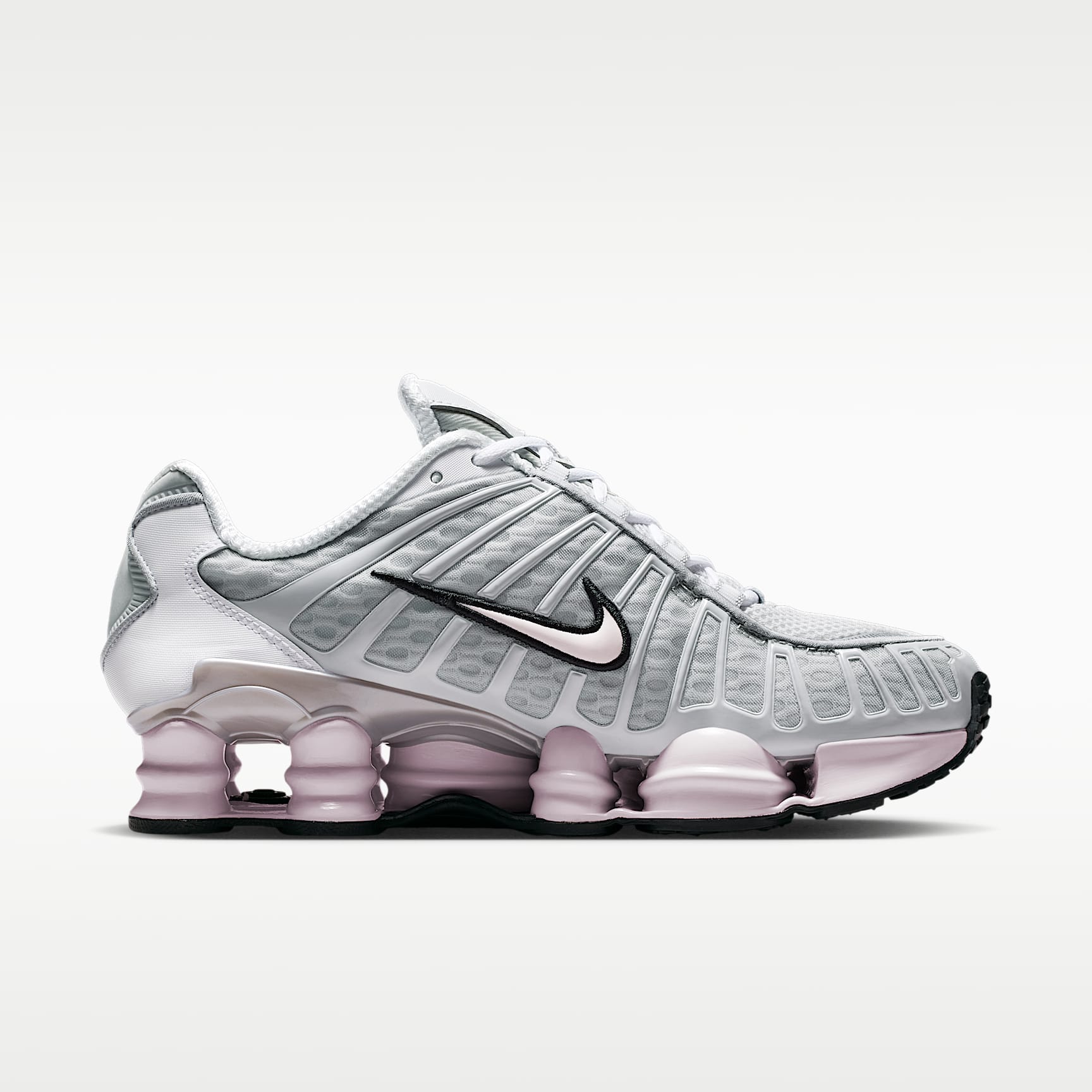 Nike Shox TL Schuh (Damen) – Neutral Grey/Metallic Silver/Schwarz/Pearl Pink