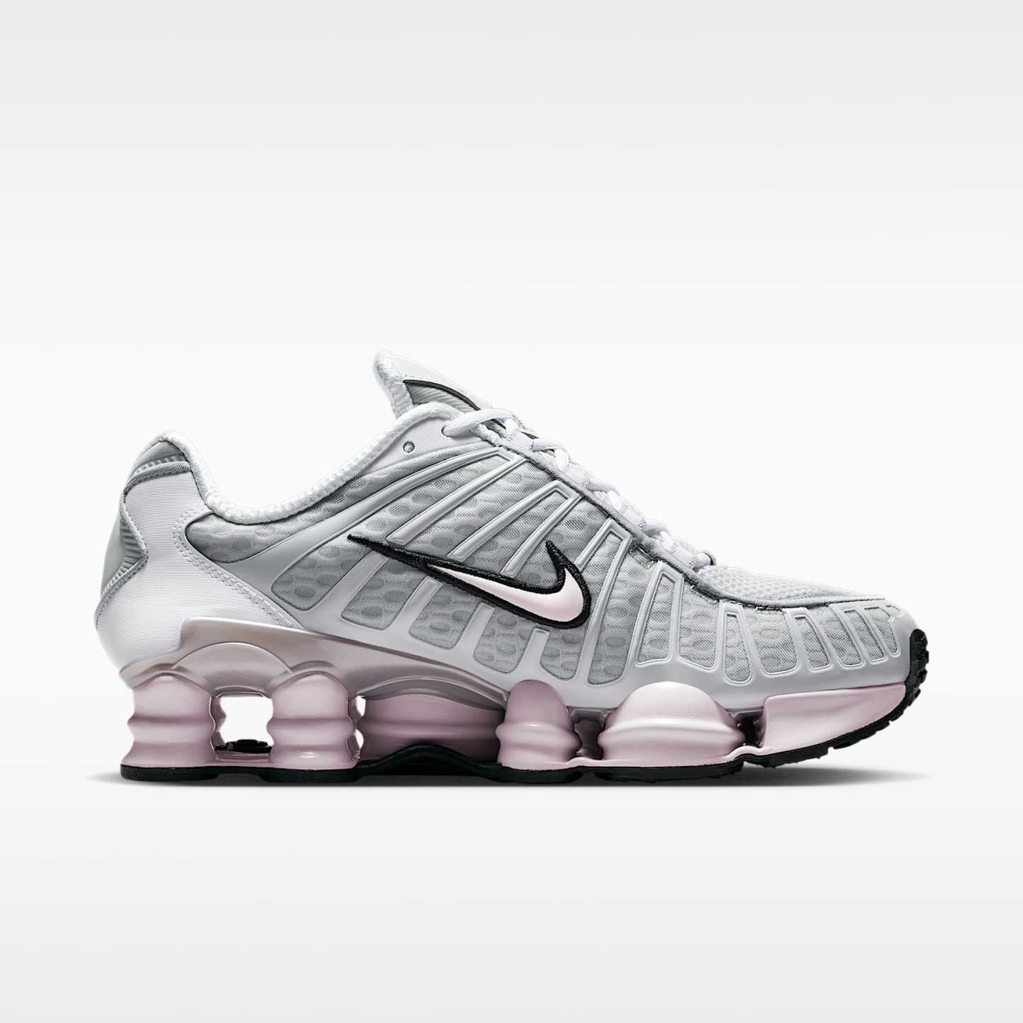 Nike Shox TL Schuh (Damen) – Neutral Grey/Metallic Silver/Schwarz/Pearl Pink