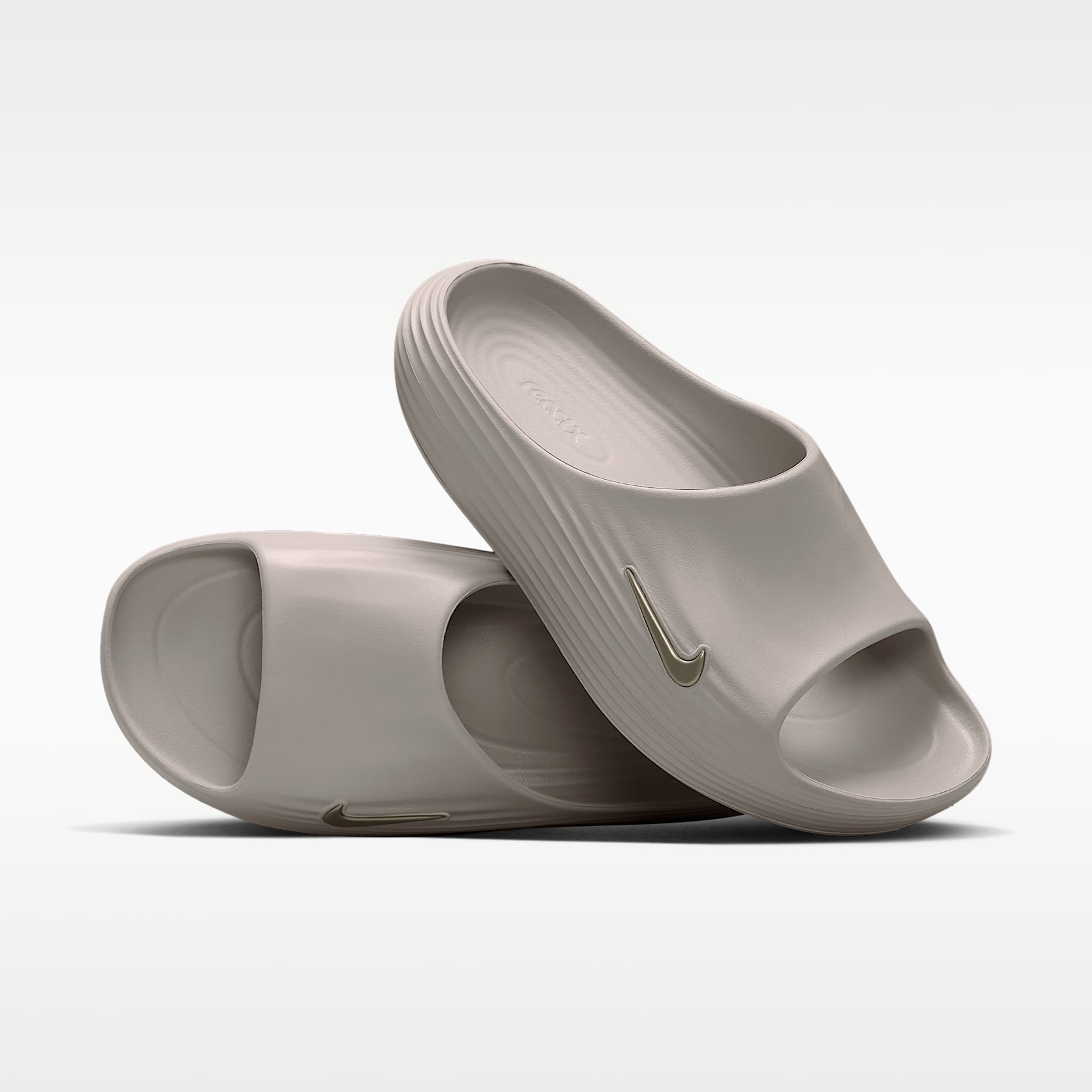 Nike ReactX Rejuven8 Slides (Herren) – Moon Particle/Moon Particle