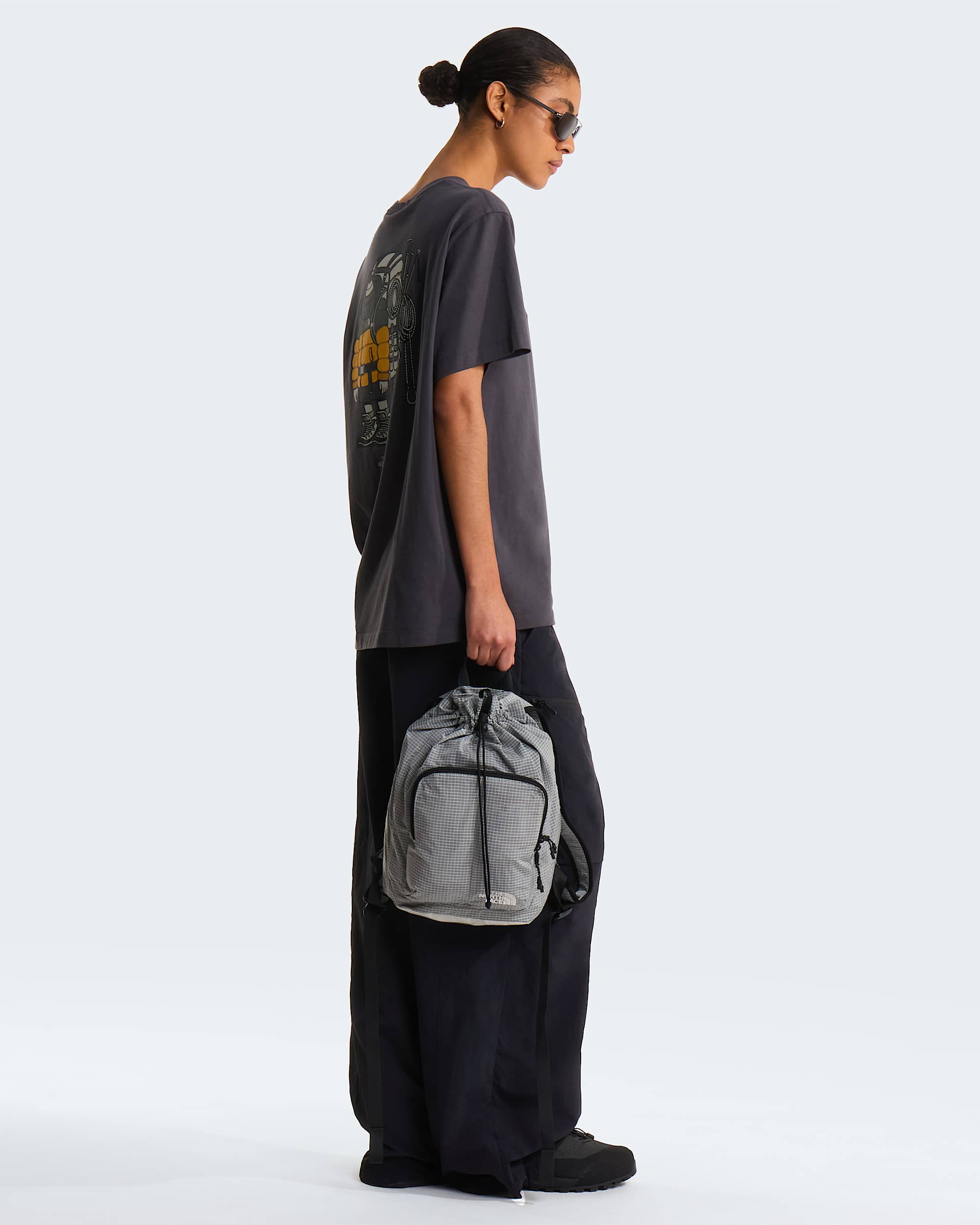 Unisex Gear Up Get Out Grafik T-Shirt – Anthracite Grey