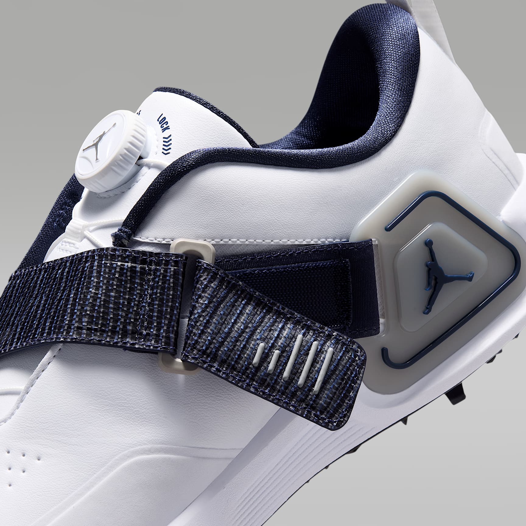 Jordan Air Rev Golfschuh – Weiß/Midnight Navy/Light Smoke Grey/Weiß