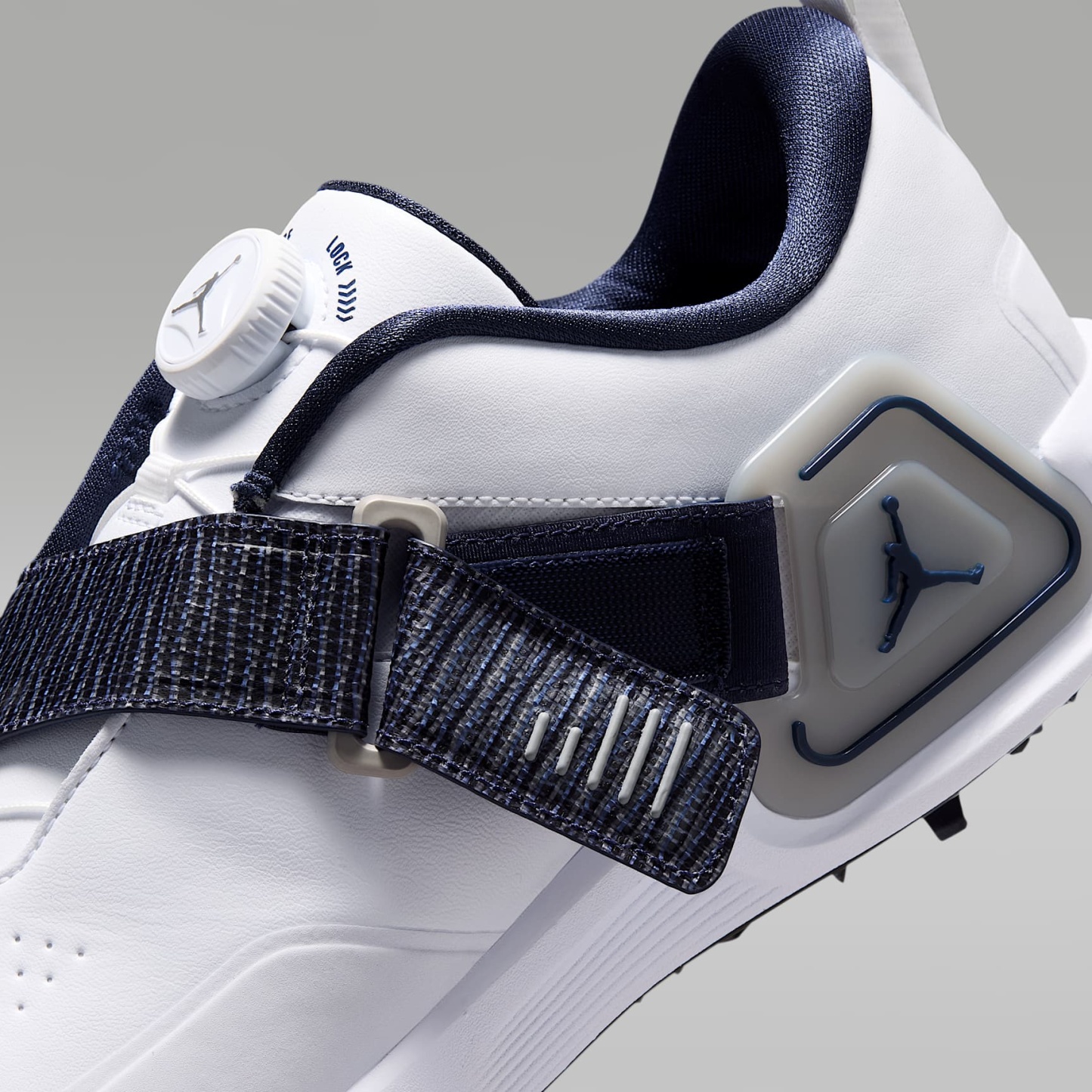 Jordan Air Rev Golfschuh – Weiß/Midnight Navy/Light Smoke Grey/Weiß