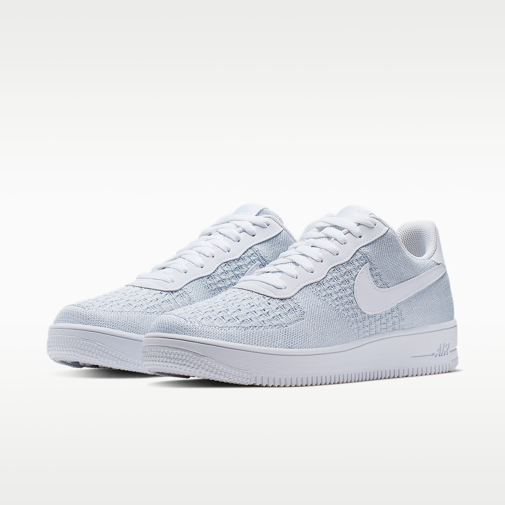 Nike Air Force 1 Flyknit 2.0 Schuh – Weiß/Pure Platinum/Weiß/Pure Platinum