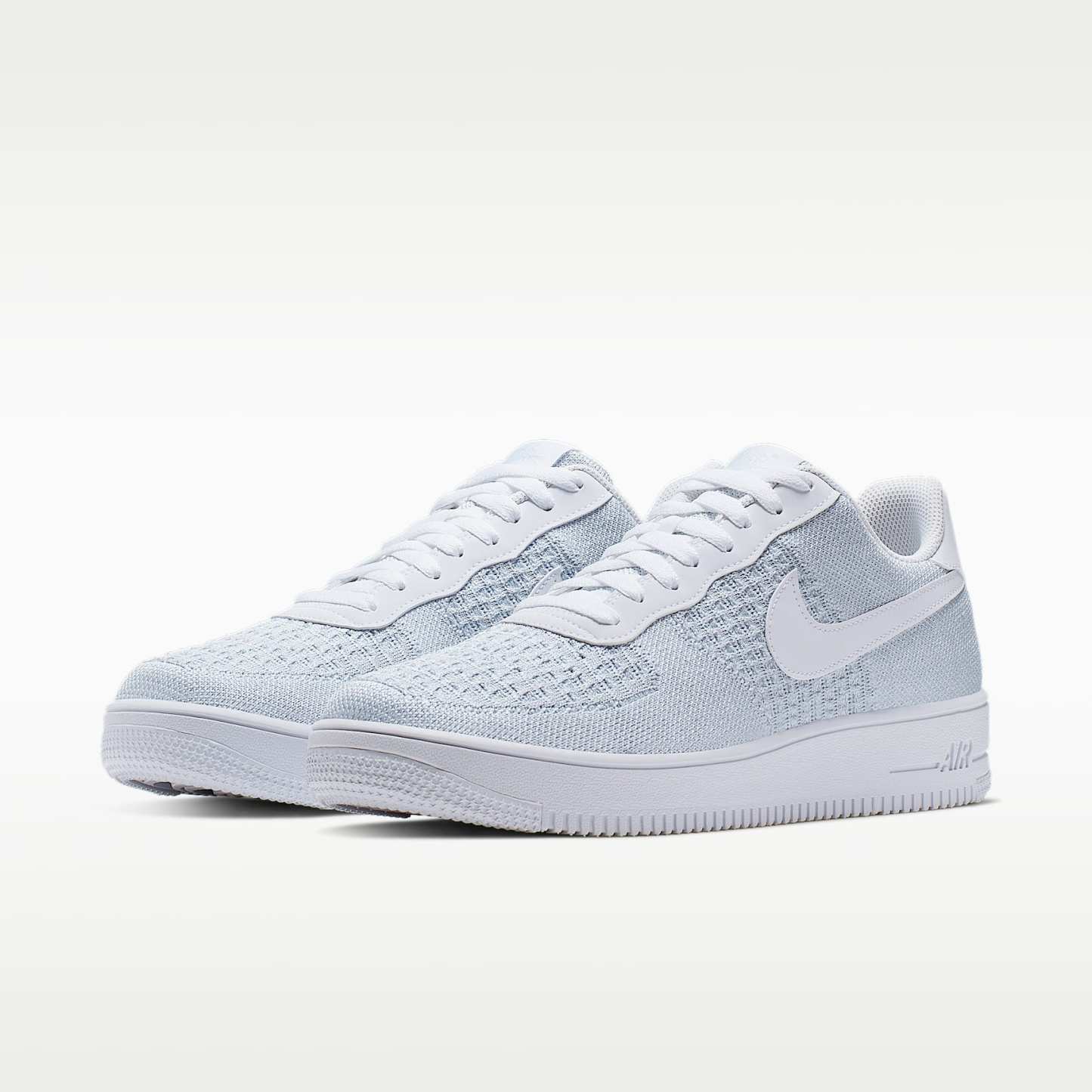 Nike Air Force 1 Flyknit 2.0 Schuh – Weiß/Pure Platinum/Weiß/Pure Platinum