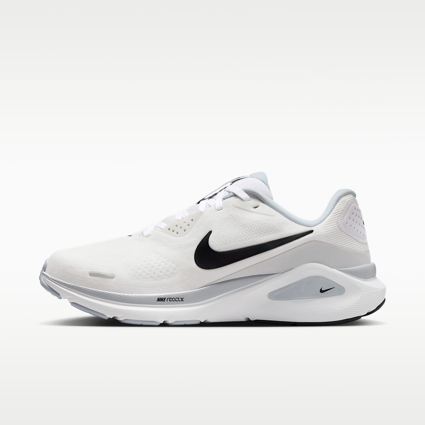 Nike Structure 26 Straßenlaufschuh (Damen) – Weiß/Pure Platinum/Schwarz