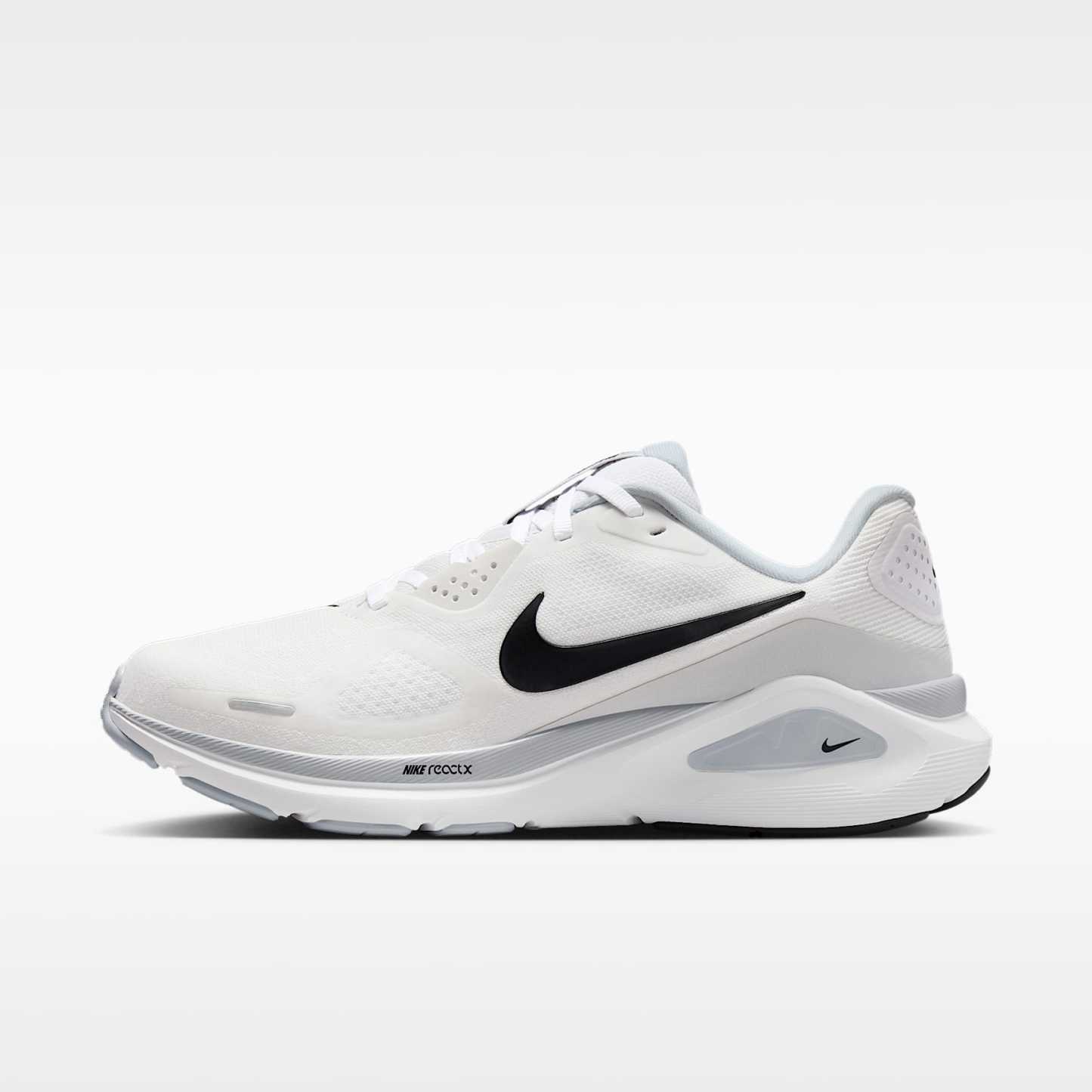 Nike Structure 26 Straßenlaufschuh (Damen) – Weiß/Pure Platinum/Schwarz