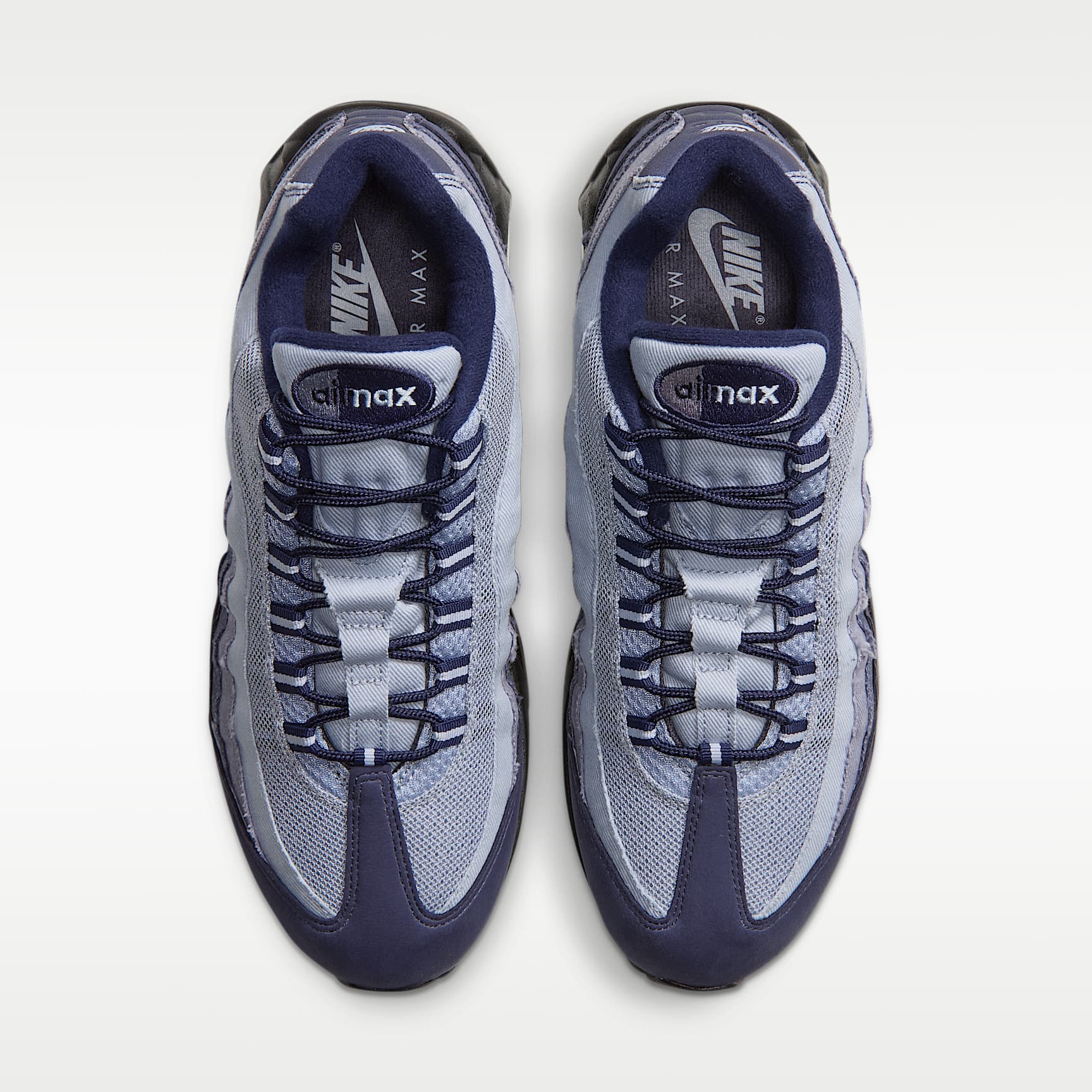 Nike Air Max 95 Big Bubble Schuh (Herren) – Ashen Slate/Midnight Navy/Light Armory Blue/Light Armory Blue