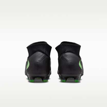 Nike Phantom 6 High Pro Fußballschuh für normalen Rasen – Schwarz/Schwarz/Illusion Green