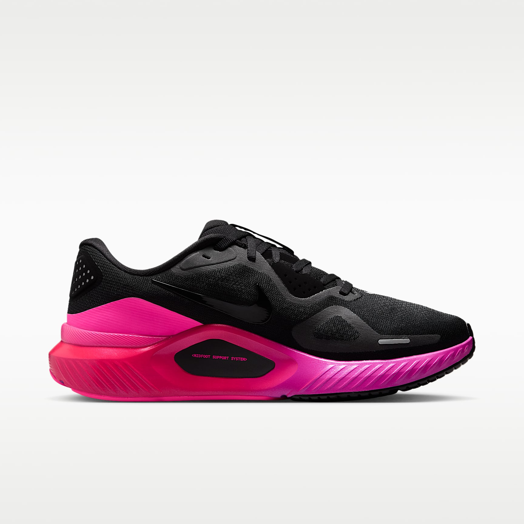 Nike Structure 26 Straßenlaufschuh (Damen) – Schwarz/Hyper Pink/Laser Crimson/Schwarz