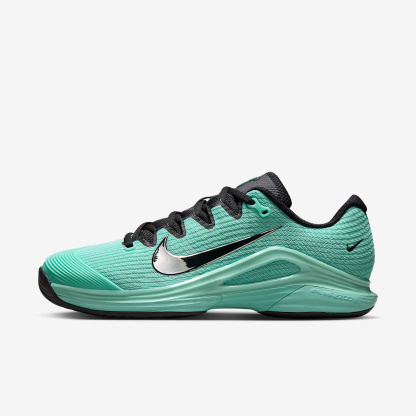 Nike Vapor 12 PRM Tennisschuh für Hartplätze (Damen) – Mint/Schwarz/Metallic Silver