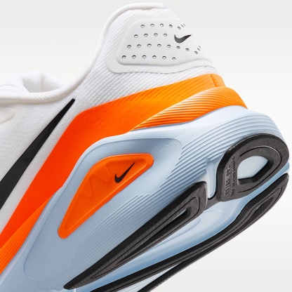 Nike Structure 26 Straßenlaufschuh (Herren) – Weiß/Hydrogen Blue/Total Orange/Schwarz